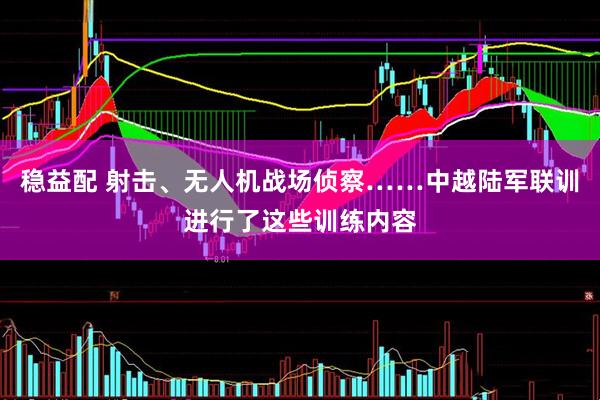 稳益配 射击、无人机战场侦察……中越陆军联训进行了这些训练内容