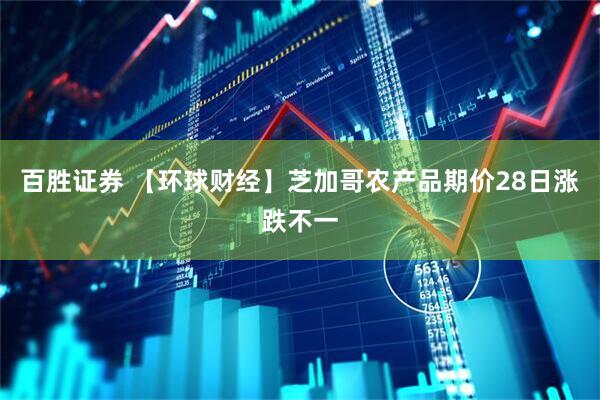 百胜证券 【环球财经】芝加哥农产品期价28日涨跌不一