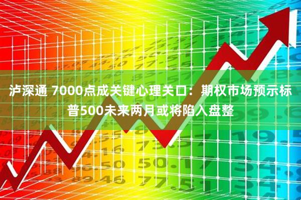 泸深通 7000点成关键心理关口：期权市场预示标普500未来两月或将陷入盘整